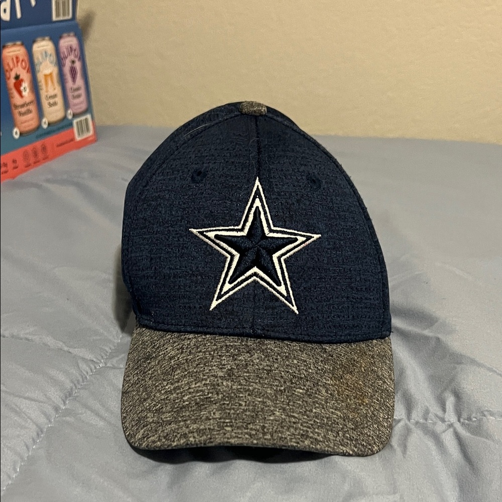 Kids Dallas Cowboys Star Logo Navy and Gray Hat